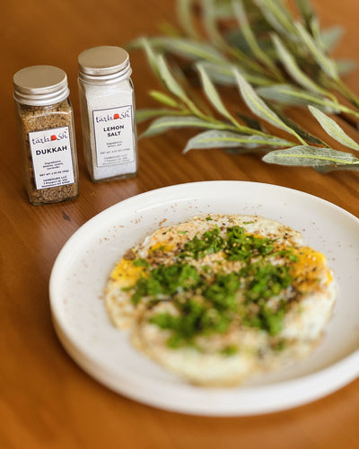 Egyptian Eggs with Tarboush Dukkah